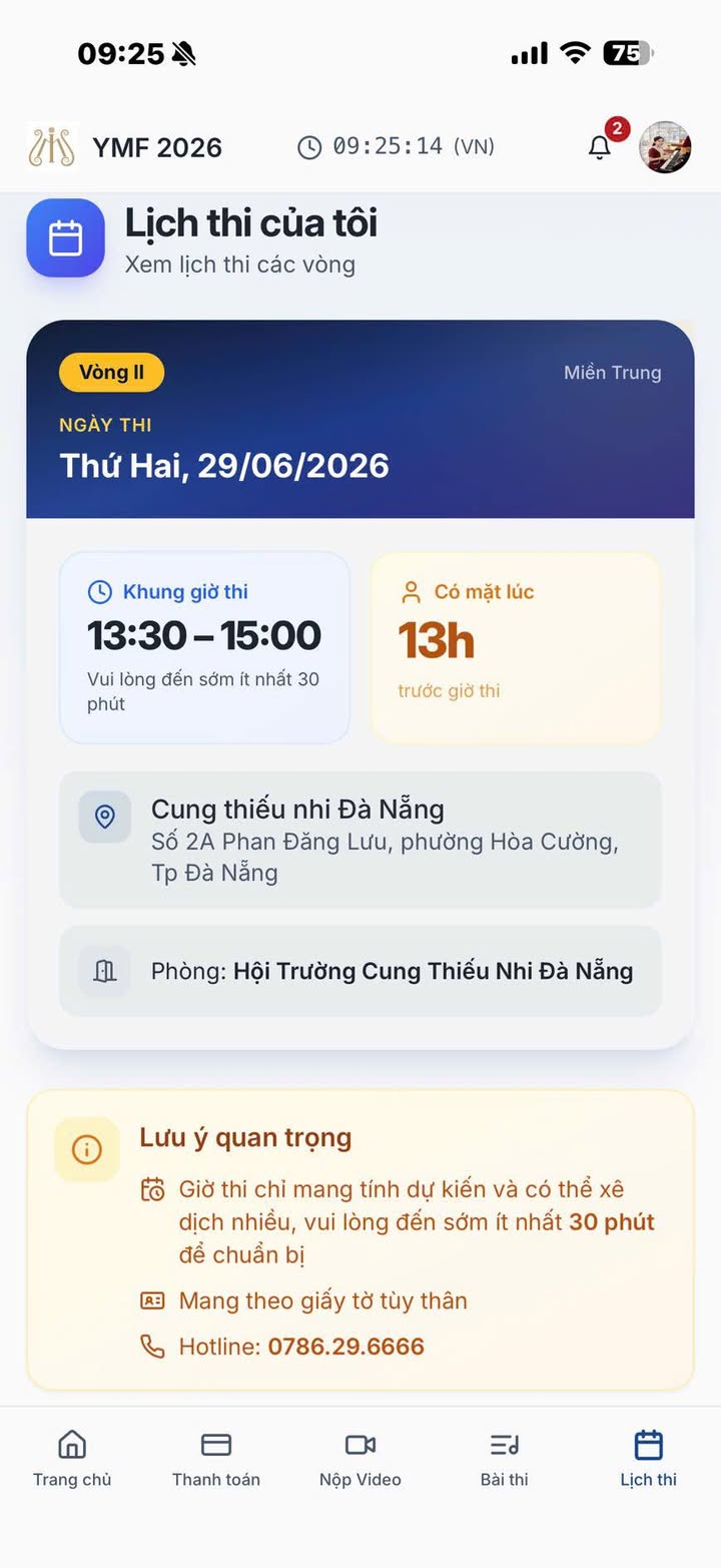 [THÔNG BÁO] ĐÃ CẬP NHẬT LỊCH THI VÒNG II – CHUNG KẾT KHU VỰC MIỀN TRUNG