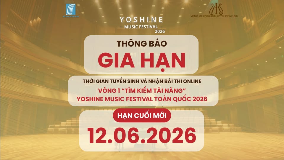 THÔNG BÁO GIA HẠN THỜI GIAN TUYỂN SINH VÀ NHẬN BÀI THI ONLINE VÒNG 1 TÌM KIẾM TÀI NĂNG TOÀN QUỐ...