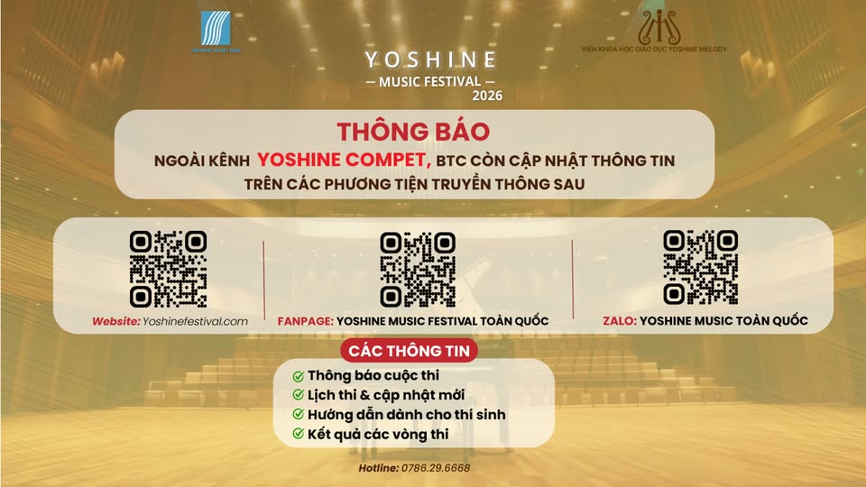 THÔNG BÁO TỪ BAN TỔ CHỨC