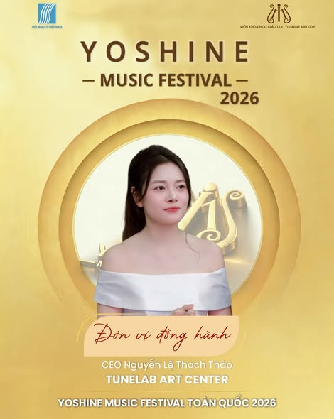 🎼 TUNELAB ART CENTER - ĐƠN VỊ ĐỒNG HÀNH YOSHINE MUSIC FESTIVAL TOÀN QUỐC 2026